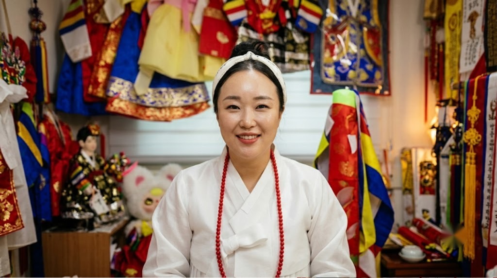 ภาพศาลเจ้า Kkotsongi Bosal ใน Jeonju, ช็อลลาเหนือ