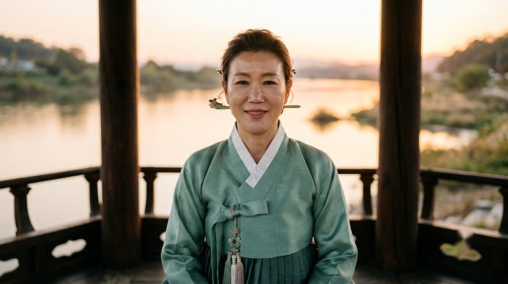 ภาพศาลเจ้าของ Okgyeong Buin ที่สำนักดูดวงใน Geoje คย็องซังใต้